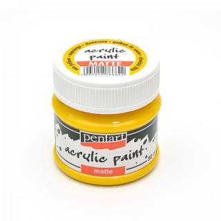Matná akrylová farba, 50 ml, slnečná žltá, Pentart