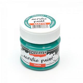 Matná akrylová farba PENTART 50 ml   tyrkysová