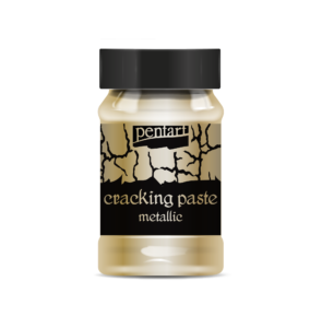 Metalická krakelovacia pasta, starozlatá, 100 ml