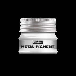 Metalický prášok, strieborá 8 g, Pentart