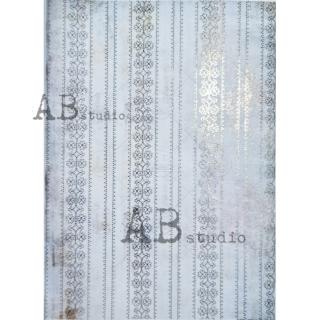 Pozlátený ryžový papier na decoupage AB1526
