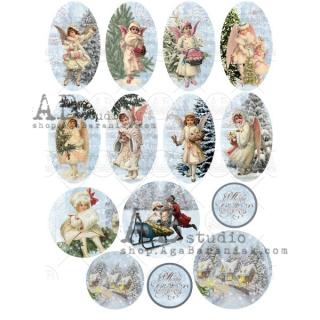 Ryžový papier na decoupage AB453