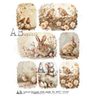 Ryžový papier na decoupage AB6407
