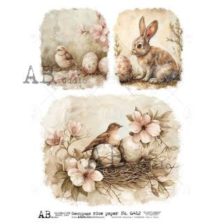 Ryžový papier na decoupage AB6412