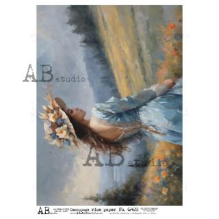 Ryžový papier na decoupage AB6428