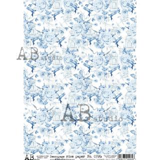 Ryžový papier na decoupage AB726
