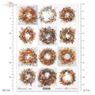 Ryžový papier na decoupage ITD-R2492