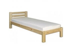 Drevená masívna posteľ H127 borovica masív 90x200 cm