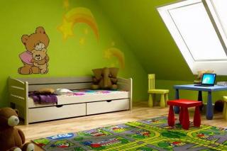 Drevená posteľ MASIV 10 90x200 cm borovica masív s úložným priestorom