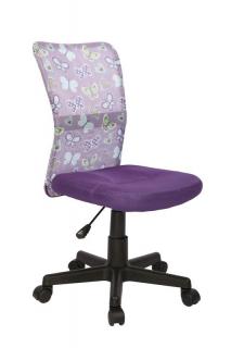 Kancelárska stolička DINGO fialová s potlačou