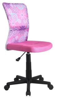 Kancelárska stolička DINGO ružová s potlačou