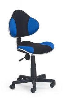 Kancelárska stolička FLASH čierna a modrá