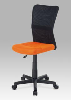 Kancelárska stolička KA-2325 ORA čierna oranžová