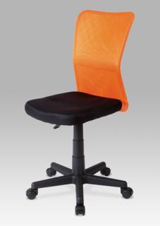 Kancelárska stolička KA-BORIS ORA čierna oranžová