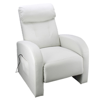 Luxusná relaxačná a masážna stolička Toledo biela