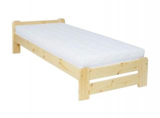 Masívna drevená posteľ-jednolôžko LK122/099 borovica masív 80x200 cm
