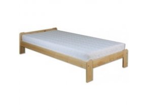 Masívna drevená posteľ-jednolôžko LK123 borovica masív 90x200-prírodné