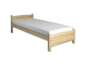 Masívna drevená posteľ-jednolôžko LK125 borovica masív 90x200cm - prírodné