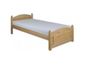 Masívna drevená posteľ-jednolôžko LK126 borovica masív 90x200-prírodné