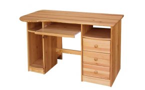 Masivní psací stůl-pravý -borovice masiv
