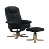 Nastaviteľná relaxačná stolička EDDIE - čierna