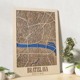 3D mapa mesta  Bratislava