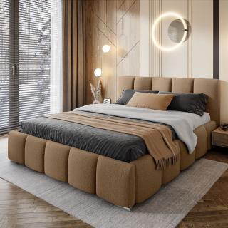 Čalúnená  manželská posteľ JASMINE s úložným priestorom 140 x 200