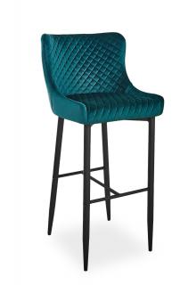 Dizajnová barová stolička COLIN Farba: Zelená