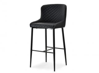 Dizajnová barová stolička OSCAR čierna