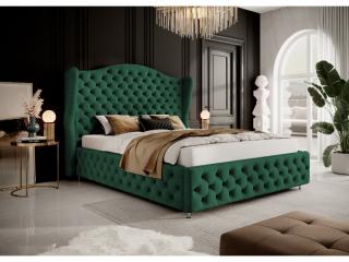 Dizajnová manželská posteľ  FEMIN 180x200 zelená