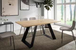 Dizajnový rozkladací jedálenský stôl TAIT prírodný dub halifax Rozmer stola: rozmer 140cm