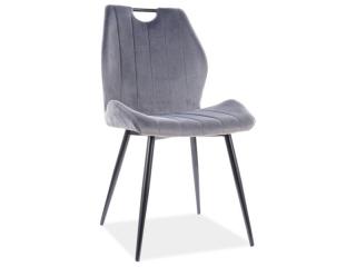 Jedálenská stolička ARCO VELVET Farba: Sivá