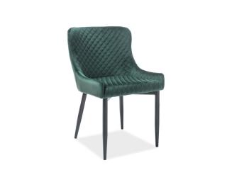 Jedálenská stolička  COLIN B VELVET Farba: Zelená