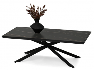 Konferenčný stolík NICO čierny mramor 120 x 60 cm
