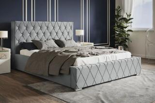 Luxusná čalúnená manželská posteľ QUEEN 180 x 200