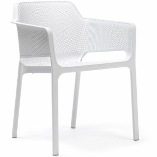 Plastová záhradná stolička Net Bianco NARDI