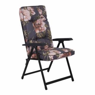 Polohovacie záhradné kreslo Lena Black Edition A098-01IB PATIO
