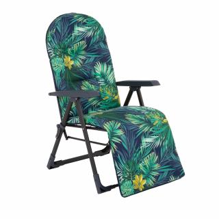 Polohovacie záhradné kreslo s podnožkou Galaxy Plus Black Edition G051-02IB PATIO