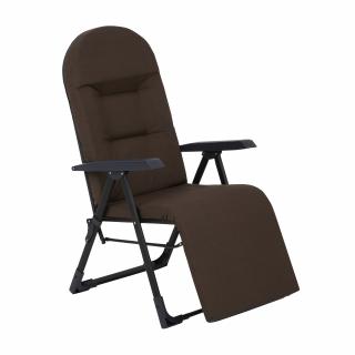 Polohovacie záhradné kreslo s podnožkou Galaxy Plus Black Edition H047-04PB PATIO