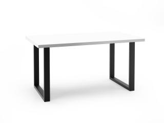Rozkladací jedálenský stôl BOWEN biela matná Rozmer stola: 140/240x80cm