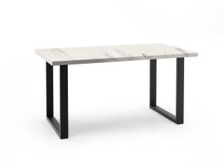 Rozkladací jedálenský stôl BOWEN biely mramor Rozmer stola: 140/240x80cm