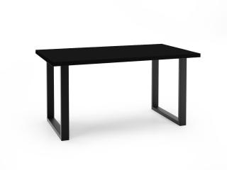 Rozkladací jedálenský stôl BOWEN čierna matná Rozmer stola: 140/240x80cm