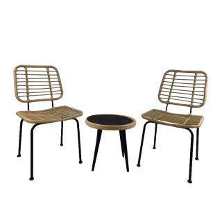 Súprava béžového záhradného nábytku z technorattanu Joel PATIO