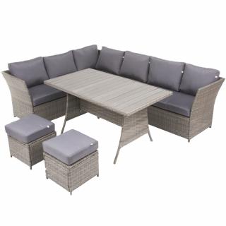 Súprava záhradného nábytku z technorattanu Gabrielle Ash PATIO