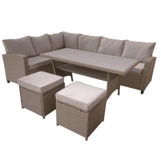 Súprava záhradného nábytku z technorattanu Nina Cappuccino PATIO