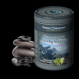 Everest Ayurveda AMALAKI Shilajit MUMIO nápoj Imunita  kosti a kĺby, 100g (Ajurvédska zmes na prípravu horúceho nápoja)