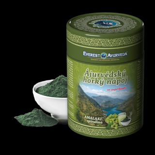 Everest Ayurveda AMALAKI SPIRULINA nápoj Imunita  svalstvo a štíhla línia, 100g (Ajurvédska zmes na prípravu horúceho nápoja)