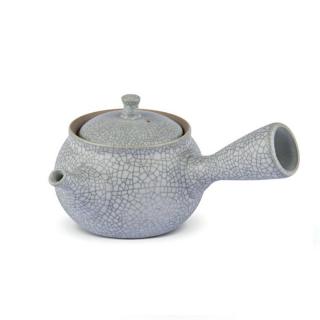 Kjúsú - konvička na čaj - krakelovaná, 250 ml (Japonská keramická konvička na čaj)