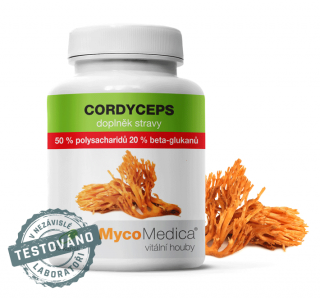 Mycomedica, CORDYCEPS 50% medicinálna huba, 90 kapsúl (Medicinálna huba)