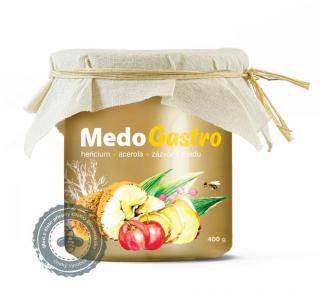 MycoMedica, MedoGASTRO - Medicinálne huby a acerola v mede, 400g (Hericium, acerola a zázvor v mede)